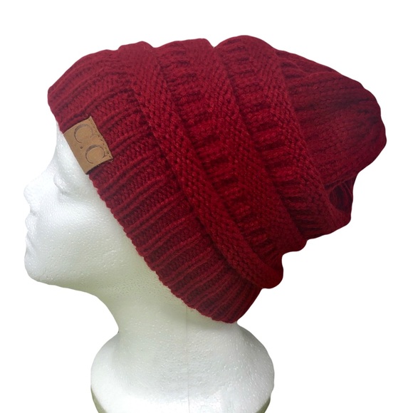 C.C Messy Bun Ponytail Beanie | Set of 3 - Picture 6 of 8